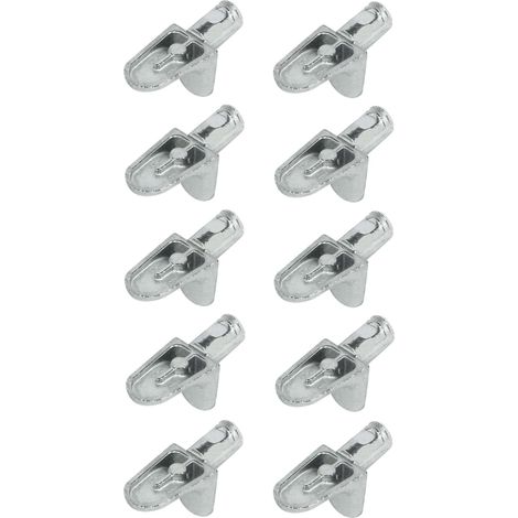 10x taquet acier équerre à tenon 5mm meuble étagère placard plateau armoire support fixation