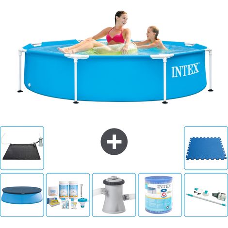 Intex Piscina con struttura Rotonda - 244x51 cm - 7-pezzi S41444