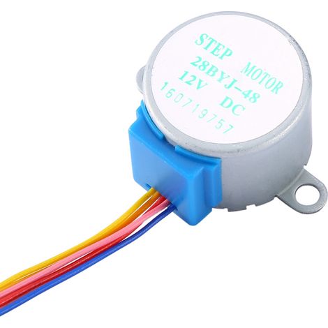 Moteur pas à pas 28BYJ-48 12V 4 phases 5 fils pour projets DIY Arduino (1/5)