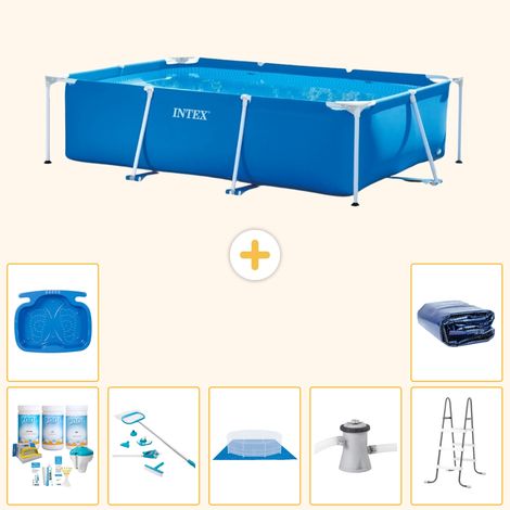 Intex Piscine Tubulaire Rectangulaire - 260x160x65 cm - 8-pièces S20040 (1/5)