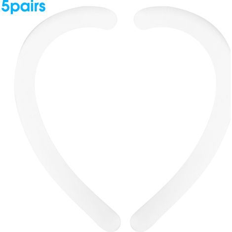 5 paires de cache-oreilles en silicone transparent (1/5)