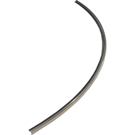 Aluminium Schwallschutzleiste (gebogen) 80 cm