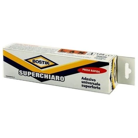 Adesivo Colla Universale Bostik Superchiaro per gomma spugna cuoio feltro 15Gr