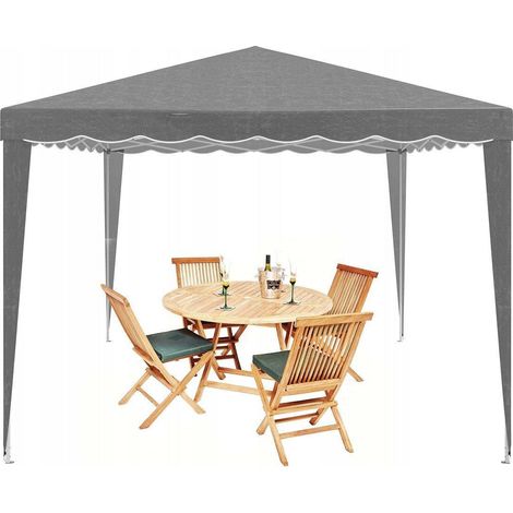 tectake PA7 Gazebo pieghevole bianco 3x3 m