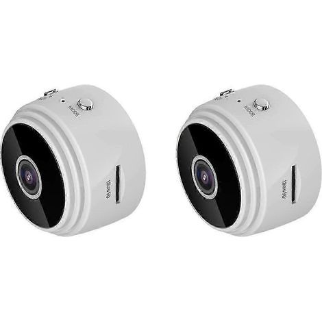 2x mit kabelloser Außenkamera, Vogelhaus mit 720p-Nachtsicht-WLAN-Kamera, Weiß-E (1/5)
