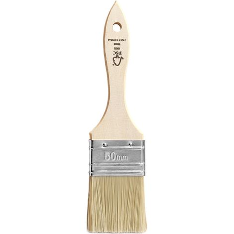 Pinceau de peinture 50 mm - Pinceau plat pour vernis - Huiles - Peinture murale - Acrylique - Peinture sur bois et métal (1/5)