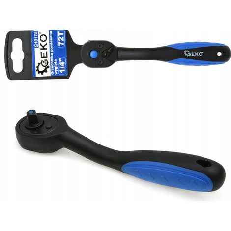 Beschichtete Ratsche, gebogen, 1/4" 72T (12/72)