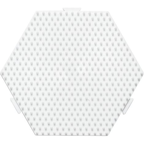 Plaque de base hexagonale pour perles de repassage Hama