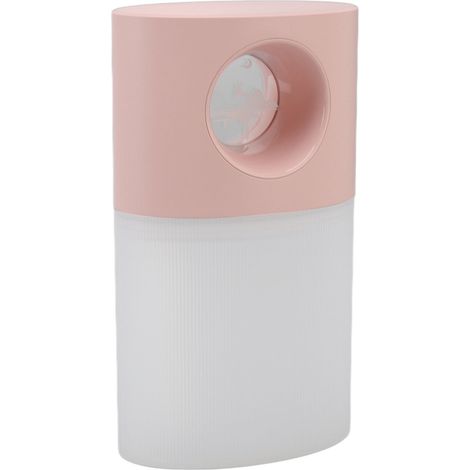 Mini-Luftbefeuchter, leise, USB-aufladbar, feiner Nebel, tragbar für Büro und Zuhause, mit Nachtlicht, rosa, 350 ml (1/5)