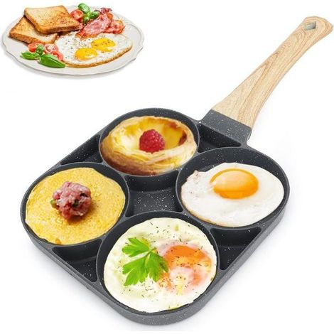 Poêle à Pancakes,oeuf,Crepe,Poêle - à frire Antiadhésive - alliage d'aluminium - 422440 cm - pour Cuisinière à Gaz,Induction (1/5)