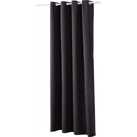 WOLTU Thermovorhang Kälteschutz Verdunklungsvorhang Blickdicht mit Ösen, 250g/m² Dicke Thermogardine warm Hitzeschutz Wärmeisolierende Vorhänge für Wohnzimmer, Anthrazit  (1 Stück), 135x175 cm
