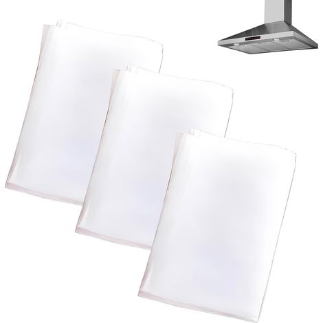3 Pièces Filtres Pour Hotte Aspirante Peuvent Être Découpés Sur Mesure - Filtre De Hotte Aspirante Universel - Cartouche Filtrante D'Aspiration - Tapis Filtrant À Graisse (1/5)