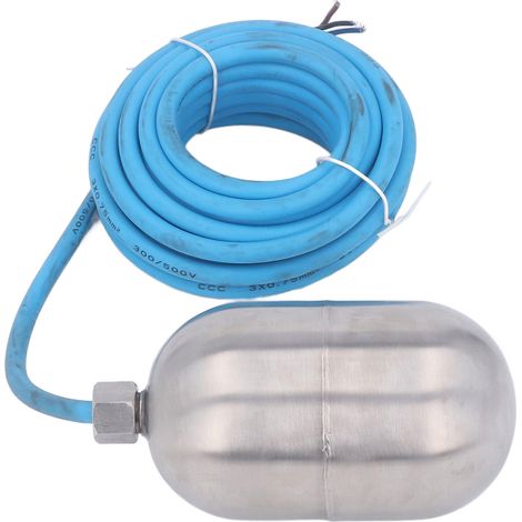 Vanne à flotteur en acier inoxydable, robinet de niveau d'eau équilibré, 250-380V, câble 5m (1/5)