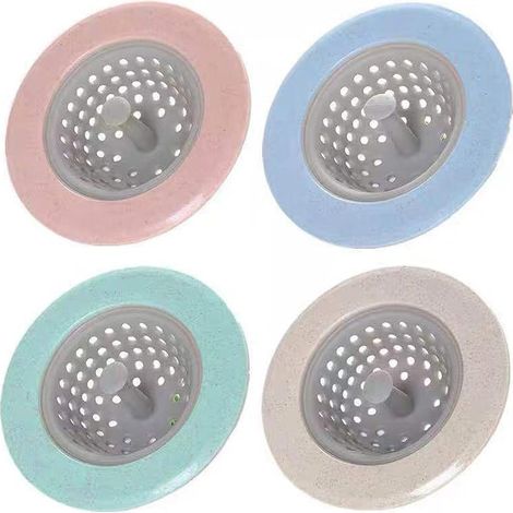 Passoire de cuisine, bouchon de vidange, crépine, bouchon de baignoire - 4 pièces (1/5)