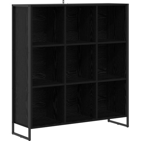 Maison Exclusive - Bücherregal Schwarz Eichen-Optik 99,5 x 30 x 1