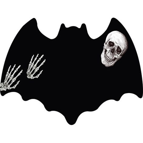 Tapis de bain en forme de chauve-souris (style Halloween) – Tapis de sol doux, moelleux et antidérapant, lavable, pour salle de bain, chambre ou entrée – Dimensions : 32,5 x 21,7 pouces – Absorbant (1/5)