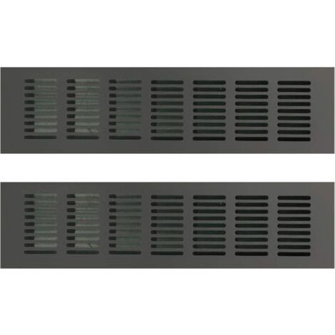 Grille de Ventilation Rectangulaire, Grille D'aération Rectangulaire, Grille D'aération, Grille Ventilation Rectangulaire, Grille d Aeration Rectangulaire pour une Ventilation Idéale 80 × 300mm 2PCS