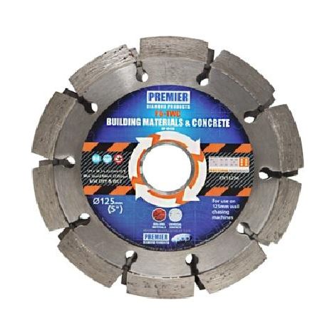 Premier Diamond 125mm P6-TDWC Triple Wall Chasing Blade