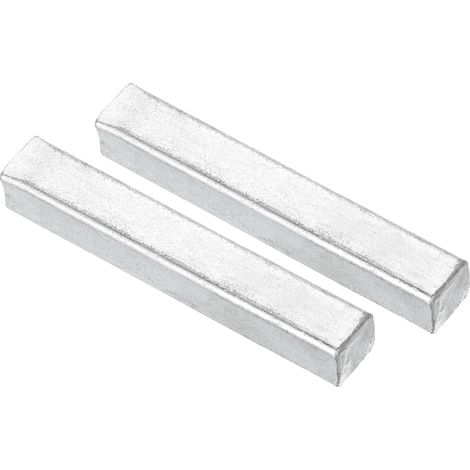 2 Pièce de Tige de Poignée de Porte, poignée porte coulissante 50 mm de Long, Pièces de Rechange de Serrure de Porte en Fer pour la Plupart des Types de Poignées de Porte, Argent (1/5)