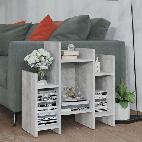 vidaXL Armario auxiliar madera contrachapada gris hormigón 60x26x60 cm (1/5)