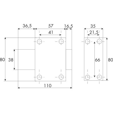 Verrou de cave 34 sans bouton cylindre de 45 mm - ISEO - 10000451 (1/2)