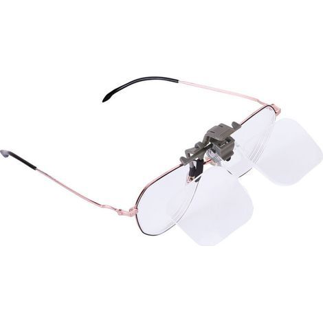 Loupes à clipser pour lunettes – Lentilles de lecture rabattables 2X pour personnes âgées, femmes et hommes – Idéales pour lecture précise (1/3)