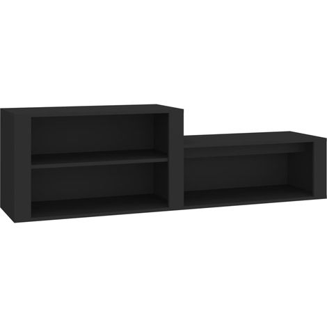 Maison Exclusive - Scarpiera Nero 150x35x45 cm in Legno Multistrato