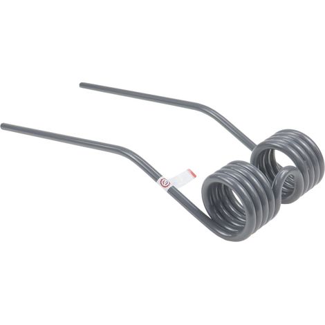 Púas rotativas derechas para rastrillo-henificador MORGA FI-9,5 mm LONGITUD-395 mm 5 bobinas MISP-095-003M Samasz con recubrimiento en polvo (1/5)