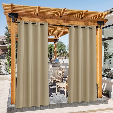 2 PCs Rideau Oeillets Imperméable Isolant Thermique Jardin Pergola (1/5)