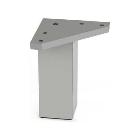 GAMBA TAVOLO ALLUMINIO OPACO ABS - 40X80 MM
