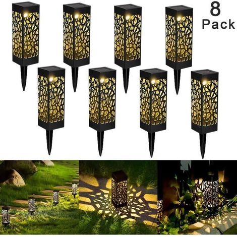 Lampe Solaire de Jardin LED Lanterne étanche Borne d\'Eclairage - Yunstore (1/4)