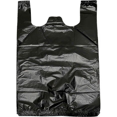 Sacs poubelle épais pour la cuisine et sacs poubelle noirs avec poignées, lot de 35. Sacs poubelle pour chantier, pique-nique, cuisine, usage quotidien, déchets de chambre. (1/5)