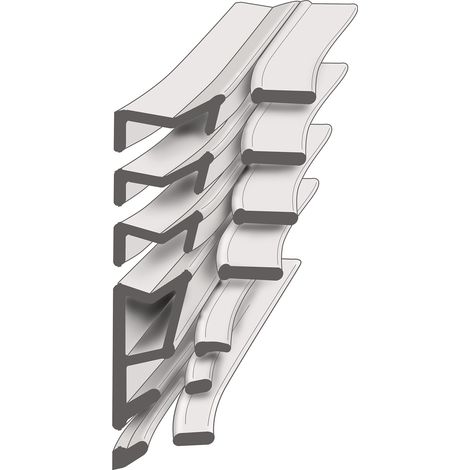 Rinnovabile-chiusura 6308AC L.6,5m TPE nero beige