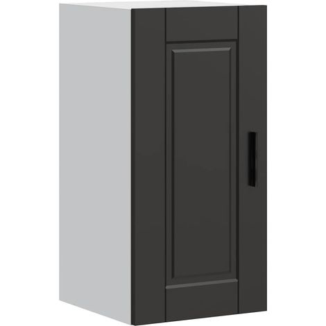Küchen-Hängeschrank Porto Schwarz Holzwerkstoff