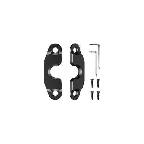 Kit di riparazione per aletta parasole in lega di alluminio anodizzato nero, compatibile con JK 2018 e JL 2018 - Crezuo