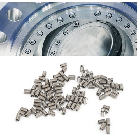 100 inserts filetés en fil d'acier M50,83D, manchons de protection et de réparation de filetage (1/5)
