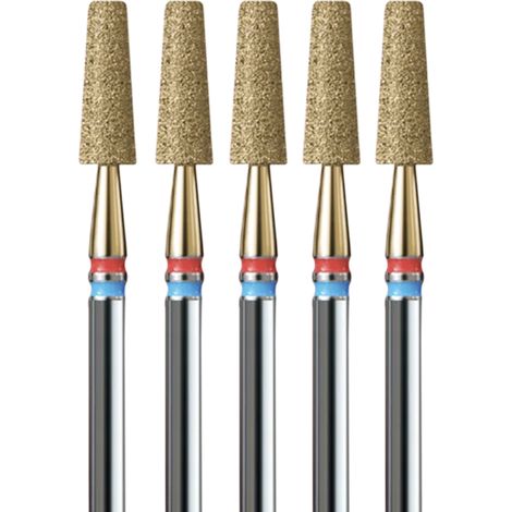 Juego de 5 cortadores de cutículas - Cono truncado con relleno, cortador DuoCut 2 en 1