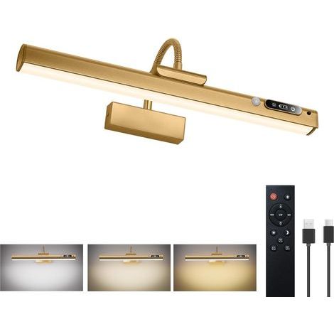 Wandleuchte für Fotos und Porträts mit Bewegungssensor, 40 cm (15,7 Zoll) – 9000 mAh Akku – Gold (1/4)