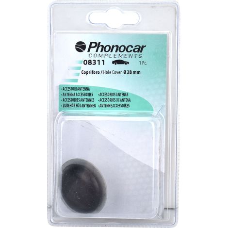 PHONOCAR - Cache trou antenne noir - 925867 - Ce produit de marque PHONOCAR est neuf. (1/2)