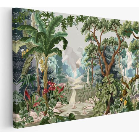 Tableau toile - Forêt Tropicale (1/2)