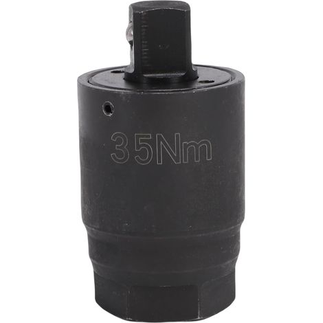 Torsion Adapter, 3/8 Inch Drive Ratchet Wrench Converter in Black Coated Steel with Spring Ball for Automotive Repair and Projects (Akhnem) (1/5)