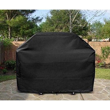 Grillabdeckung für den Außenbereich (L 170 x 61 x 117 cm), staubdicht, reißfest und winddicht, schwarz