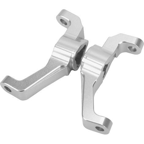 2 Stück Aluminiumlegierung Vordersitz C passend für Redcat Gen8 1/10 RC-Cars Naben-Lenkrollenhalterung Silber (1/5)