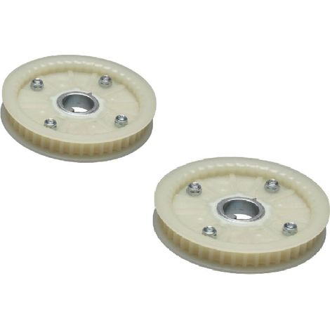 Stiga – 1134912701 – Kit 2 poulies crantées pour tondeuse autoportée – Compatible Park 105/85 – Pour coupe précise et efficace (1/3)