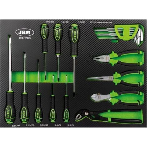 JBM 17775 Termoformato morbido con utensili 21 Pz.