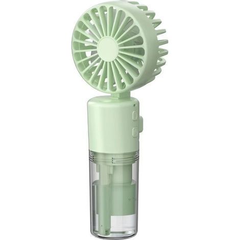 Tragbarer Handventilator mit Wassernebel, 1000 mAh, Mini-USB-Ventilator, 4-stufig einstellbarer Wasserventilator, kleiner Ventilator, der mit Batterien oder USB betrieben werden kann, ideal für Büro, (1/5)
