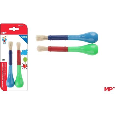 Cepillos infantiles con mango de fácil agarre (2 unidades)