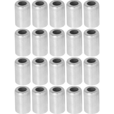 3/8'' 1/2'' 5/8'' 6/8'' Kfz-Klimaanlagen-Schlauchverbinder, 20 Stück Aluminium-Klimaanlagen-Schlauchabdeckung, Hochleistungs-Klimaanlagen-Dichtungsabdeckung (1/2 Zoll).