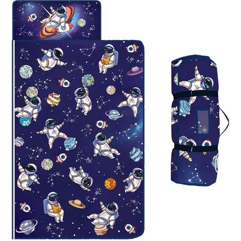 Sac de Couchage pour Enfants avec Oreiller Amovible et Couverture 15060cm,Cosmonaute (1/5)