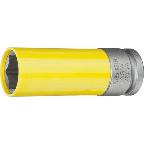 ASW Kraft-Steckschlüsseleinsatz mit Kunststoff-Hülse 1/2" 19x85mm (1/4)